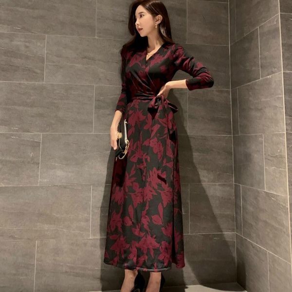casual dresses plus size ladies autumn winter dress women robe longue femme print floral long sleeve split corset vintage, Black;gray
casual dresses plus size ladies autumn winter dress women robe longue femme print floral long sleeve split corset vintage, Black;gray