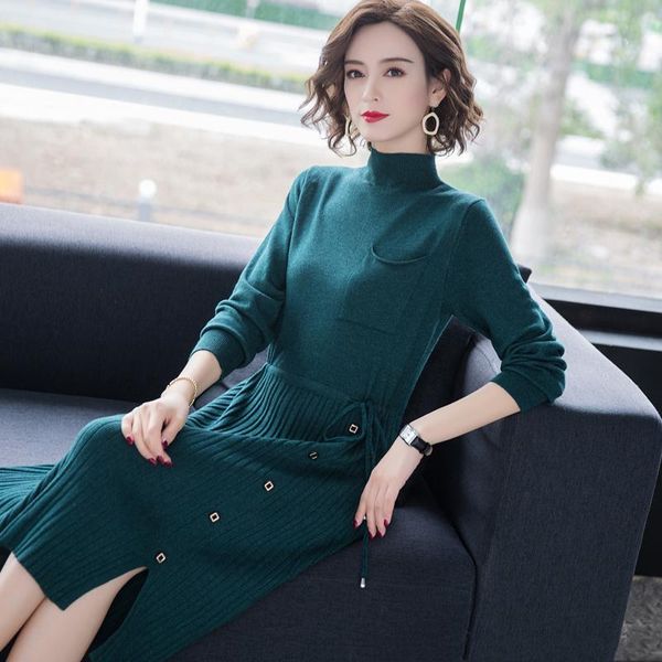 casual dresses women winter turtleneck dress long sleeve slim fit lady knitted elastic sweaters, Black;gray
casual dresses women winter turtleneck dress long sleeve slim fit lady knitted elastic sweaters, Black;gray