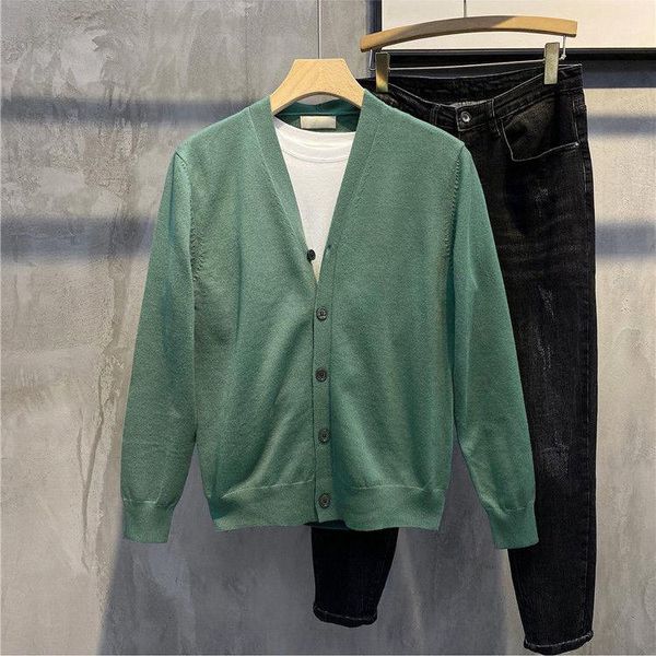 men's sweaters autumn men fashion v-neck knitted jackets male solid color cardigan coats retro thin casual sweater overcoats o167, White;black
men's sweaters autumn men fashion v-neck knitted jackets male solid color cardigan coats retro thin casual sweater overcoats o167, White;black
