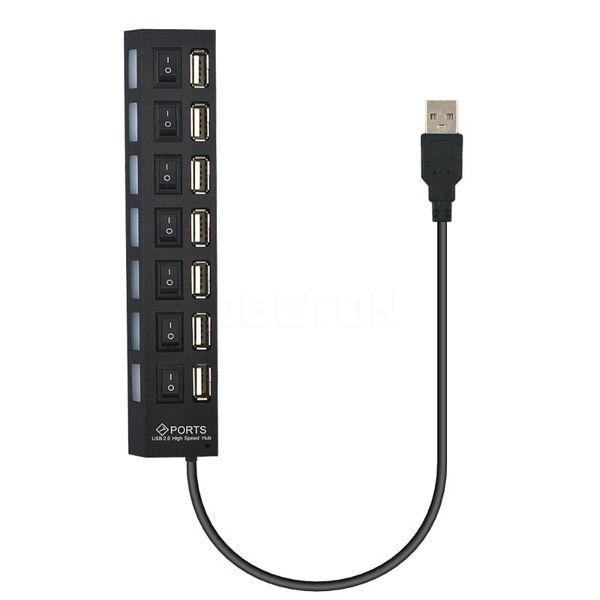 hubs 7 ports usb hub 480 mbps 2.0 on/off switch splitter for pc lapcomputer peripherals accessories
hubs 7 ports usb hub 480 mbps 2.0 on/off switch splitter for pc lapcomputer peripherals accessories