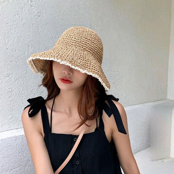 wide brim hats bucket hat women summer korean fisherman sun protection casual ladies straw japan style foldable lace cap flat top, Blue;gray
wide brim hats bucket hat women summer korean fisherman sun protection casual ladies straw japan style foldable lace cap flat top, Blue;gray
