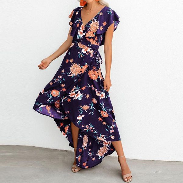 dress women summer v-neck floral printed casual beach sundrss bandage maxi for plus size vestidos women's swimwear, White;black
dress women summer v-neck floral printed casual beach sundrss bandage maxi for plus size vestidos women's swimwear, White;black