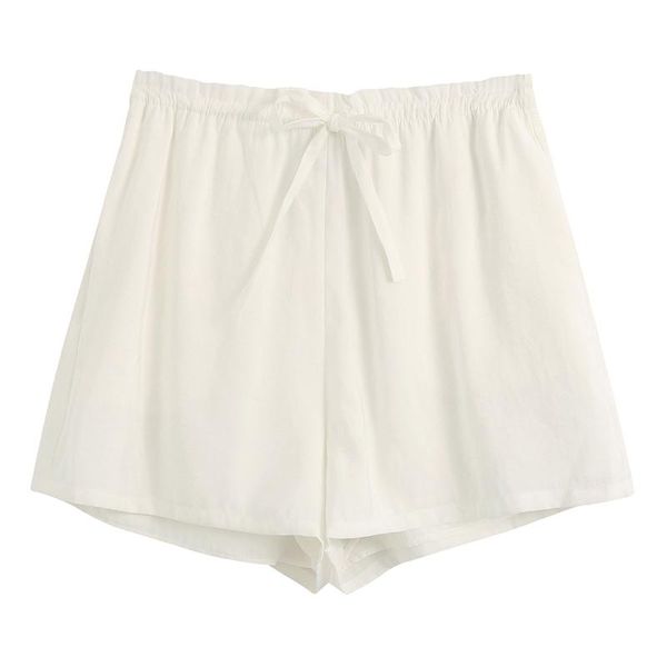 elina casual thin elastic waist shorts women fashion summer solid white bow short elegant loose female ladies eo women's, White;black
elina casual thin elastic waist shorts women fashion summer solid white bow short elegant loose female ladies eo women's, White;black