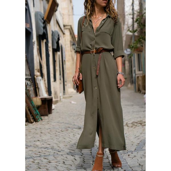 hirigin women shirt style street fashion ol dress plus size party split dresses casual loose vestidos sundress no belt, Black;gray
hirigin women shirt style street fashion ol dress plus size party split dresses casual loose vestidos sundress no belt, Black;gray