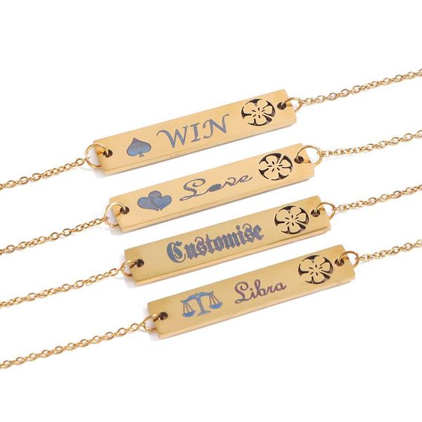 charm bracelets say hawaiian chain custom name text pattern bracelet geometric rectangle hollow flower pendant female men gift jewelry, Golden;silver
charm bracelets say hawaiian chain custom name text pattern bracelet geometric rectangle hollow flower pendant female men gift jewelry, Golden;silver