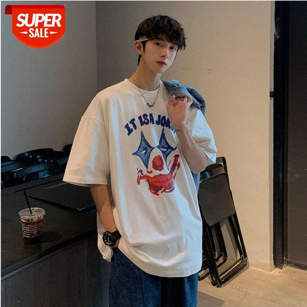 year clown clothes summer t-shirt male national tide loose short-sleeved brand youth bottom half-sleeved couple ins #yb9a, White;black
year clown clothes summer t-shirt male national tide loose short-sleeved brand youth bottom half-sleeved couple ins #yb9a, White;black