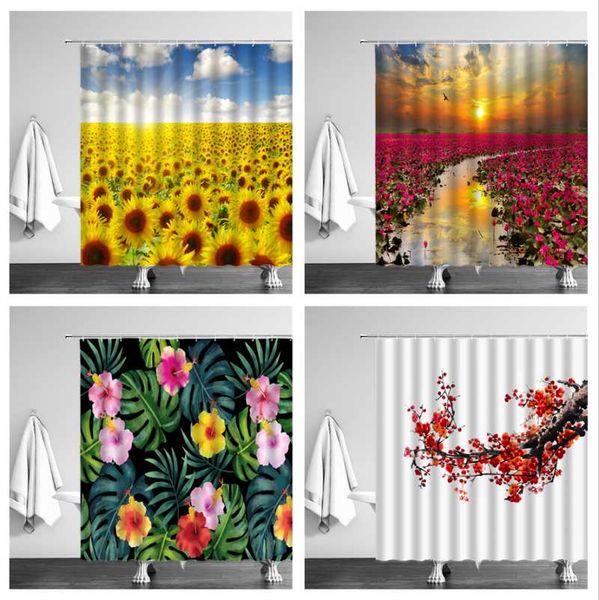 shower curtains rose sunflower curtain 3d printed bathroom waterproof polyester bath washable bathtub decor with hooks
shower curtains rose sunflower curtain 3d printed bathroom waterproof polyester bath washable bathtub decor with hooks