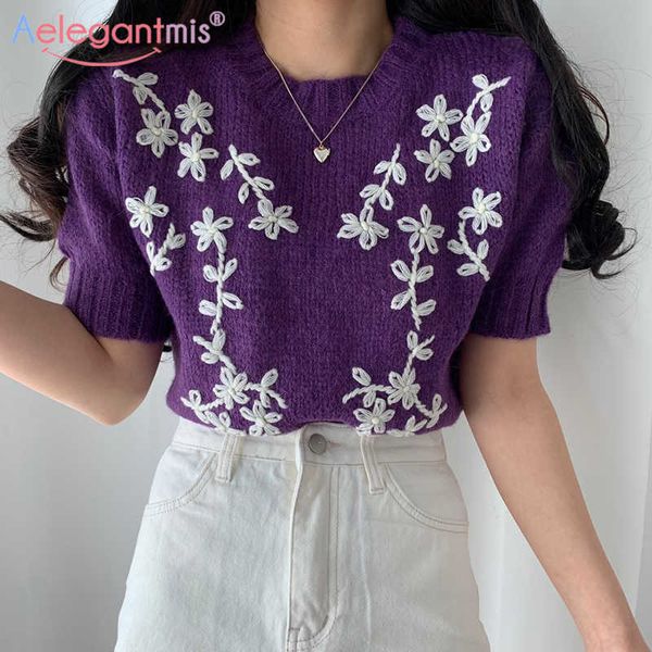 aelegantmis knitted embroidery sweater t shirts women vintage floral o neck ops sweet kawaii korean pullover jumpers 210607, White;black
aelegantmis knitted embroidery sweater t shirts women vintage floral o neck ops sweet kawaii korean pullover jumpers 210607, White;black
