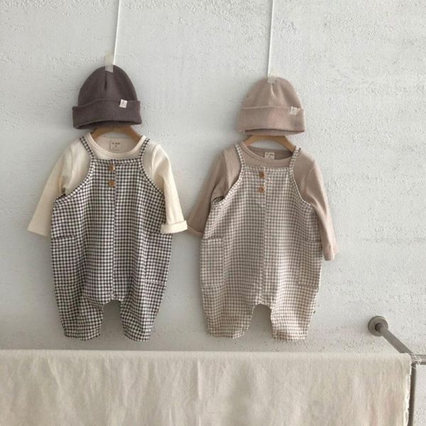 yoga outfit 2021 baby clothing sets for children solid plaid suspender one piece boy suit kids clothes girls
yoga outfit 2021 baby clothing sets for children solid plaid suspender one piece boy suit kids clothes girls