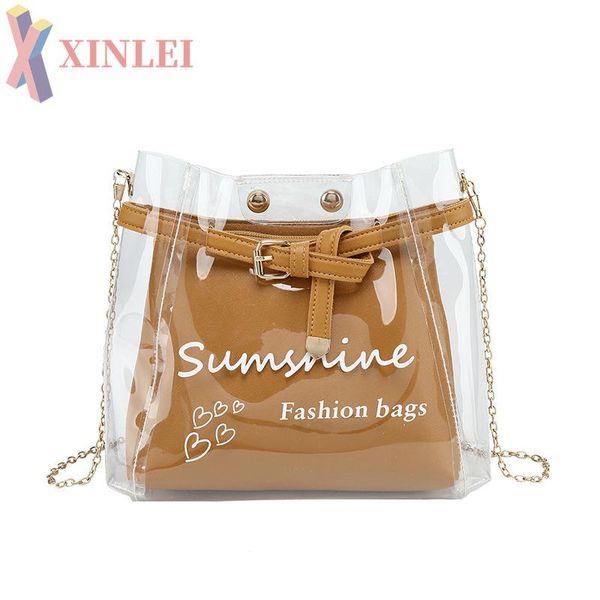 evening bags xinlei 2021 summer korean transparent jelly bag handbags women chain single shoulder fashion bucket xb002
evening bags xinlei 2021 summer korean transparent jelly bag handbags women chain single shoulder fashion bucket xb002