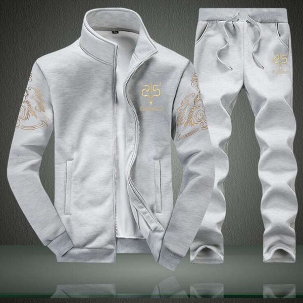 spring sweater suit tracksuits and autumn sports leisure fitness trend cardigan men's large size student coat, Gray
spring sweater suit tracksuits and autumn sports leisure fitness trend cardigan men's large size student coat, Gray