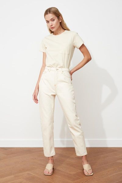 women's jeans trendyol high bel mom wide casual denim outerwear white streetwear vintage women clothing pantalon, Blue
women's jeans trendyol high bel mom wide casual denim outerwear white streetwear vintage women clothing pantalon, Blue