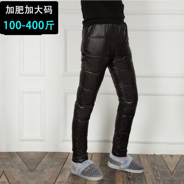 winter 2021 young and middle-aged men down pants waterproof warm trousers white duck men's, Black
winter 2021 young and middle-aged men down pants waterproof warm trousers white duck men's, Black
