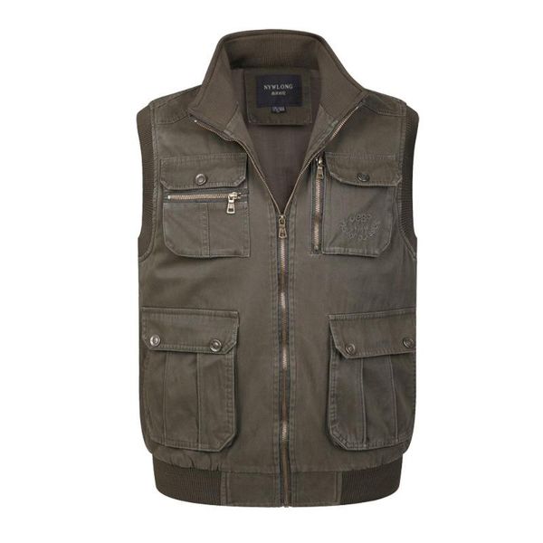 men's vests multi pocket outerwear tool vest with many spring autumn male casual cotton pographer work baggy sleeveless jacket, Black;white
men's vests multi pocket outerwear tool vest with many spring autumn male casual cotton pographer work baggy sleeveless jacket, Black;white