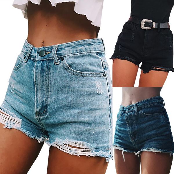 women's shorts womens fashion high waisted denim jeans solid short pants ripped summer casual trousers, White;black
women's shorts womens fashion high waisted denim jeans solid short pants ripped summer casual trousers, White;black
