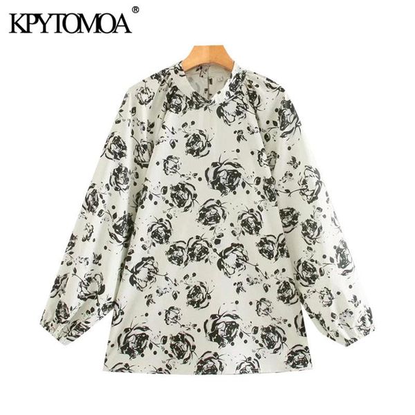 women's blouses & shirts kpytomoa women 2021 fashion floral print loose vintage high collar long sleeve female blusas chic, White
women's blouses & shirts kpytomoa women 2021 fashion floral print loose vintage high collar long sleeve female blusas chic, White