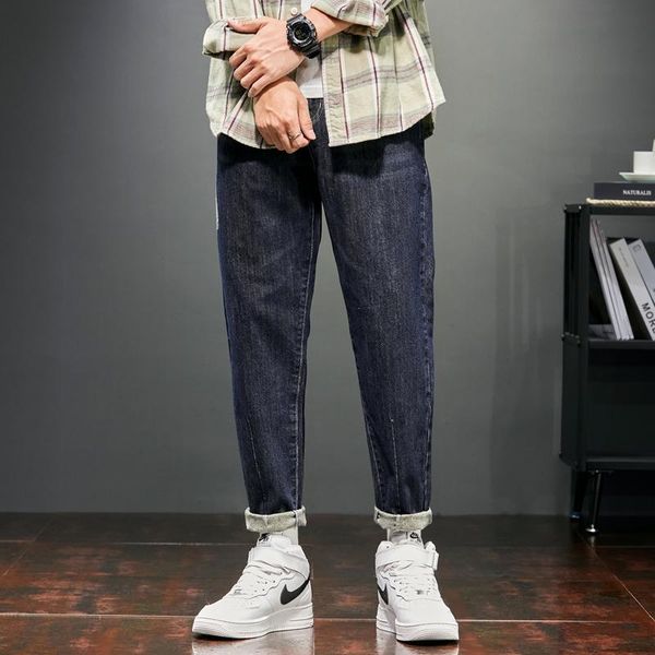 men's jeans men dark blue loose fit spring and autumn harem pants patchwork multi pockets tapered baggy wide leg man large
men's jeans men dark blue loose fit spring and autumn harem pants patchwork multi pockets tapered baggy wide leg man large