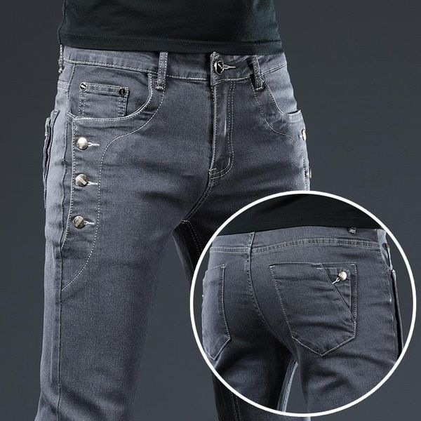 brand 2021 arrivals jeans men quality casual male denim pants straight slim fit dark grey men's trousers yong man, Blue
brand 2021 arrivals jeans men quality casual male denim pants straight slim fit dark grey men's trousers yong man, Blue