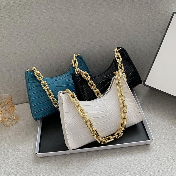 evening bags fashion women alligator pattern pu leather pure color shoulder underarm bag casual ladies shopping thick chain hobos handbags
evening bags fashion women alligator pattern pu leather pure color shoulder underarm bag casual ladies shopping thick chain hobos handbags
