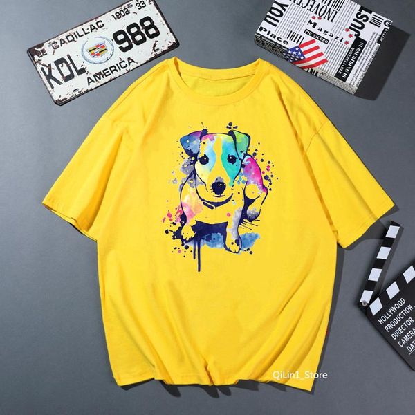 funny t shirt women watercolor jack russell terrier animal print female t-shirt solid tshirt femme kawaii clothes streetwear women's, White
funny t shirt women watercolor jack russell terrier animal print female t-shirt solid tshirt femme kawaii clothes streetwear women's, White