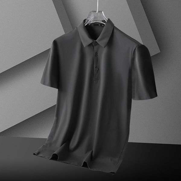 ice silk short sleeved polo shirt men's breathable modal men's high-end business leisure brand lapel t-shirt trend, White;black
ice silk short sleeved polo shirt men's breathable modal men's high-end business leisure brand lapel t-shirt trend, White;black