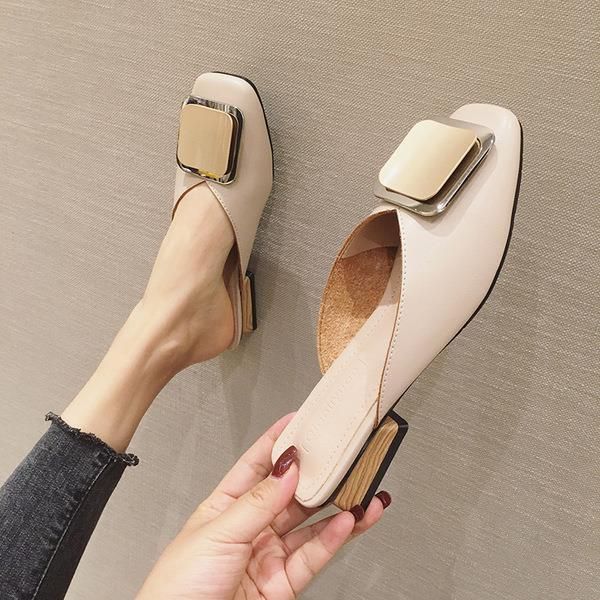shoes slippers casual slipers women low cover toe square heel slides loafers luxury 2021 soft block hoof heels scandals rome pu, Black
shoes slippers casual slipers women low cover toe square heel slides loafers luxury 2021 soft block hoof heels scandals rome pu, Black