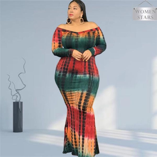 plus size dresses maxi dress party women long sleeve off shoulder tie dye printed casual fall style 2021 wholesale items, Black
plus size dresses maxi dress party women long sleeve off shoulder tie dye printed casual fall style 2021 wholesale items, Black