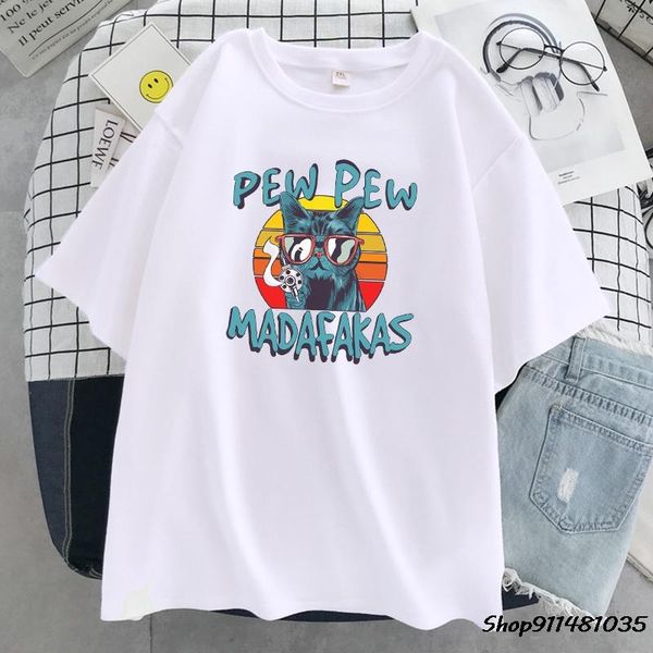 women's t-shirt pew madafaks street style print t-shirts women fashion cartoons clothing o-neck breathable 2021 summer t shirt, White
women's t-shirt pew madafaks street style print t-shirts women fashion cartoons clothing o-neck breathable 2021 summer t shirt, White