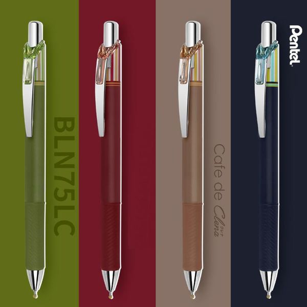 gel pens 1pcs pentel energel limited striped quick-drying pen bln75l 0.5mm black refill press retro color
gel pens 1pcs pentel energel limited striped quick-drying pen bln75l 0.5mm black refill press retro color