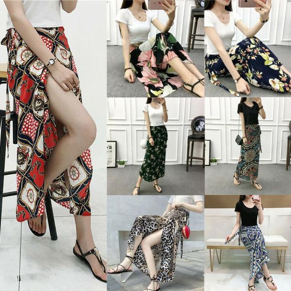 skirts hirigin women summer high waist print skirt split beachwear floral long casual bandage holiday dress, Black
skirts hirigin women summer high waist print skirt split beachwear floral long casual bandage holiday dress, Black