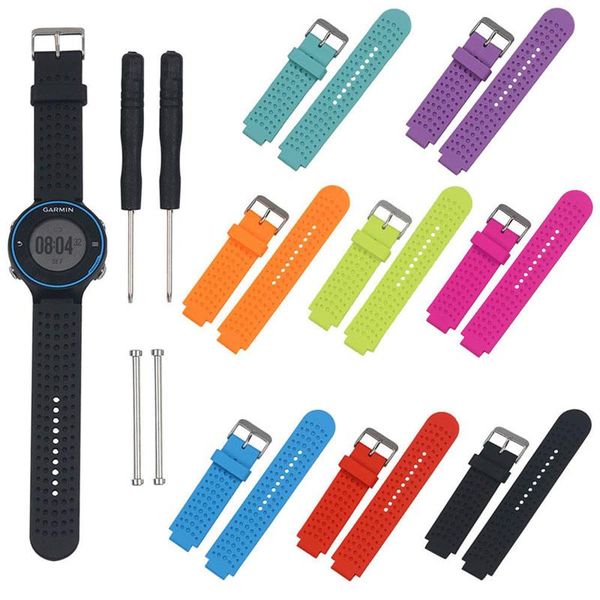 watch bands soft and comfortable silicone material replacement wrist band belt strap for garmin forerunner 230 235 630 220, Black;brown
watch bands soft and comfortable silicone material replacement wrist band belt strap for garmin forerunner 230 235 630 220, Black;brown