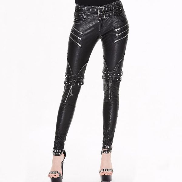 women's pants & capris devil fashion steampunk black pu leather for women gothic vintage casual tight silver& brassy long trousers, Black;white
women's pants & capris devil fashion steampunk black pu leather for women gothic vintage casual tight silver& brassy long trousers, Black;white