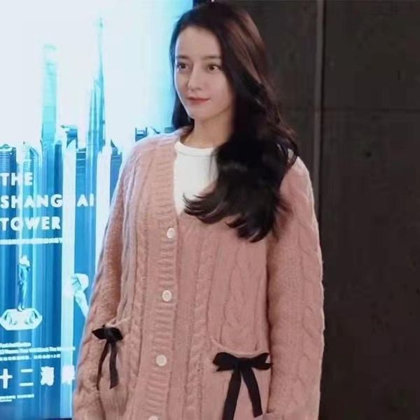 women's knits & tees sand * qiao jingjing dili ba same clothes pink korean loose knit cardigan sweater coat female, White
women's knits & tees sand * qiao jingjing dili ba same clothes pink korean loose knit cardigan sweater coat female, White