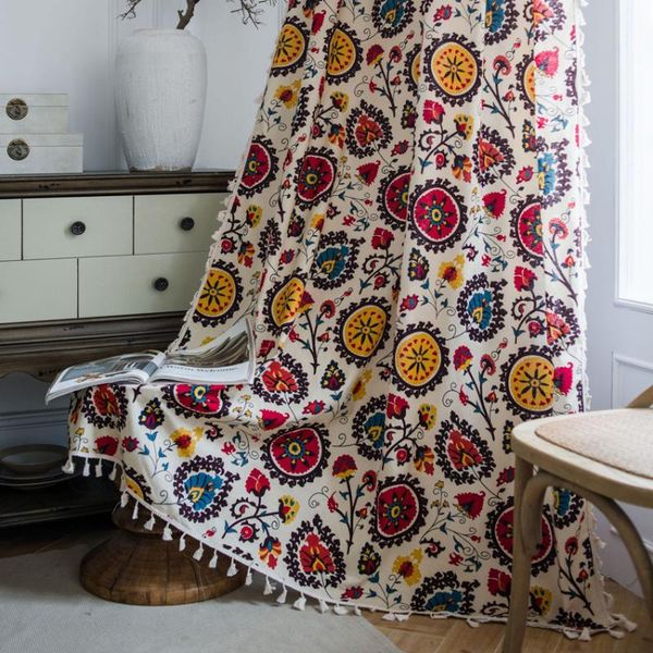 curtain & drapes sunflower print with tassles bohemian cotton linen semi-shading bedroom living room bay window curtains decor cortina
curtain & drapes sunflower print with tassles bohemian cotton linen semi-shading bedroom living room bay window curtains decor cortina