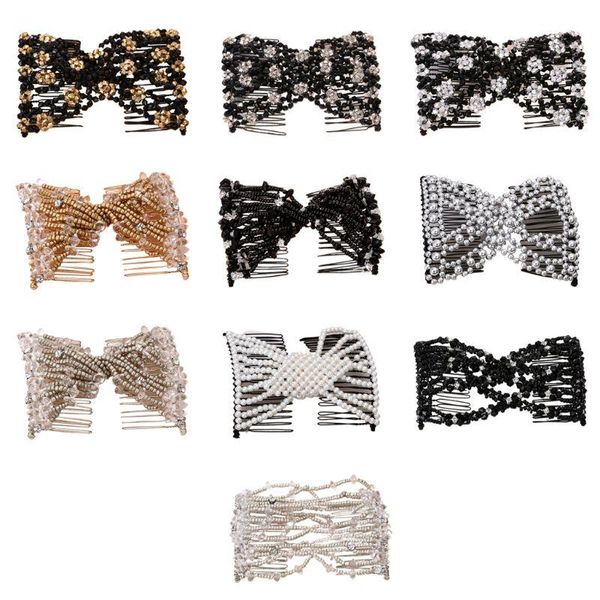 hair clips & barrettes women handmade pearl beaded jewelry magic side combs stetchable double clip xx9c, Golden;silver
hair clips & barrettes women handmade pearl beaded jewelry magic side combs stetchable double clip xx9c, Golden;silver