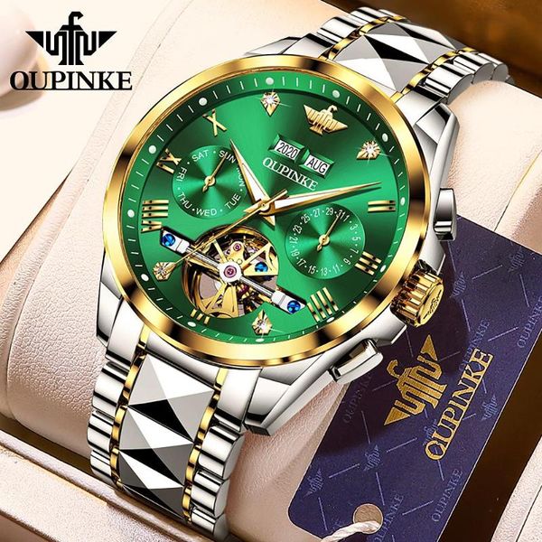 wristwatches oupinke swiss luxury automatic watch men sapphire stainless steel sport multifunction mechanical wristwatch reloj hombre 3186, Slivery;brown
wristwatches oupinke swiss luxury automatic watch men sapphire stainless steel sport multifunction mechanical wristwatch reloj hombre 3186, Slivery;brown