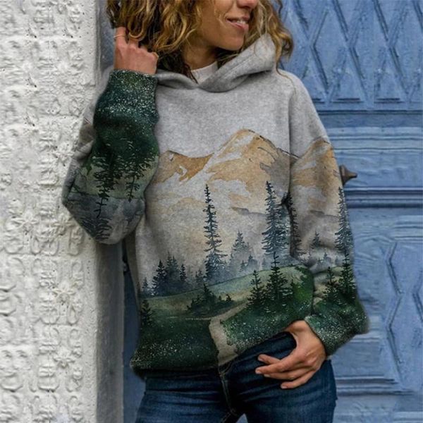 women's hoodies & sweatshirts @women oversized hoodie plus size mountain printed pullover long sleeve sweatshirt harajuku moletom, Black
women's hoodies & sweatshirts @women oversized hoodie plus size mountain printed pullover long sleeve sweatshirt harajuku moletom, Black