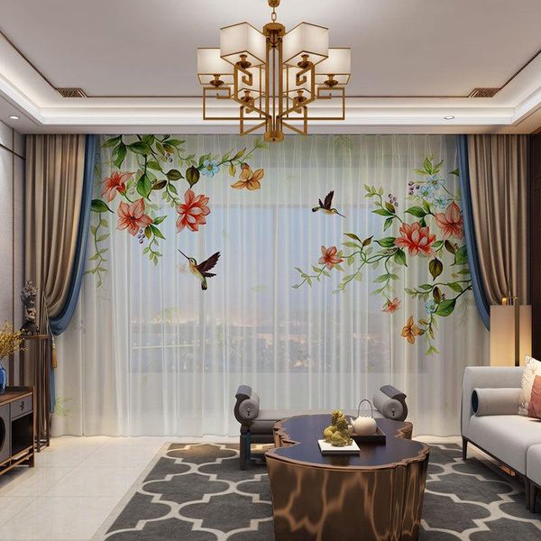 floral birds chinese style 3d customized po curtains natural drape panel sheer tulle for living room door bedroom curtain & drapes
floral birds chinese style 3d customized po curtains natural drape panel sheer tulle for living room door bedroom curtain & drapes