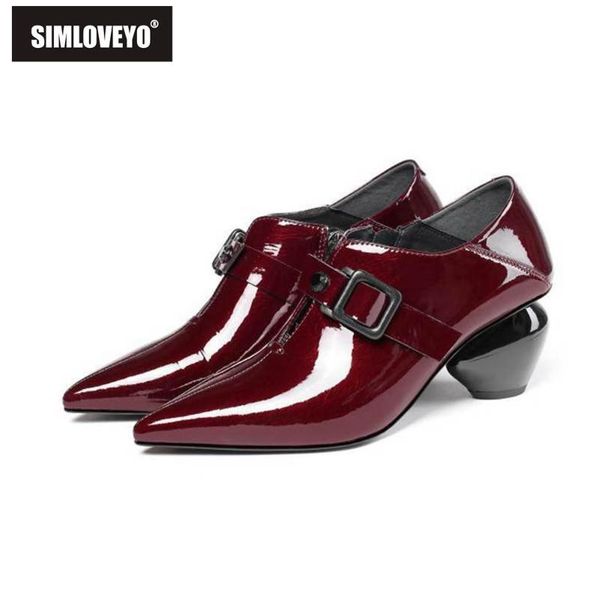 dress shoes simloveyo women pumps patent leather strange ball heel pointed strap up big size 42 party office autumn red black b1411
dress shoes simloveyo women pumps patent leather strange ball heel pointed strap up big size 42 party office autumn red black b1411