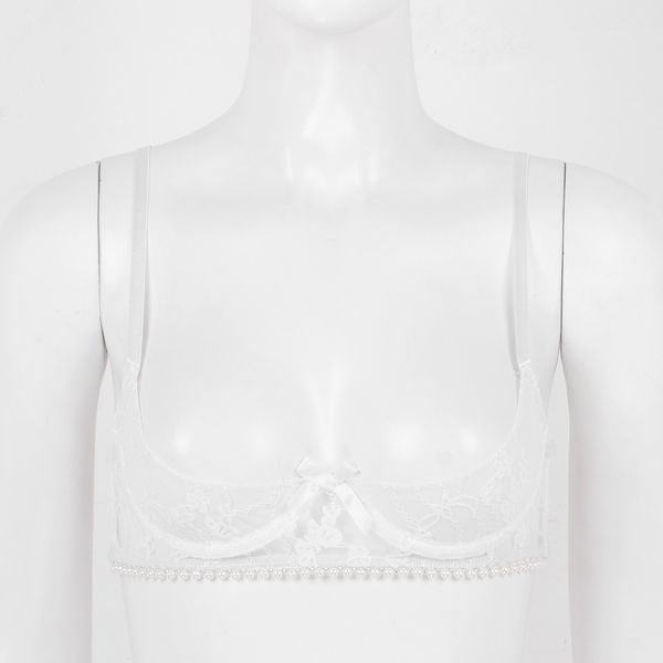 womens lingerie lenceria bare nipples breast shelf bra erotic sheer lace pearl trimmed underwired bras porno sissy bralette, Black;white
womens lingerie lenceria bare nipples breast shelf bra erotic sheer lace pearl trimmed underwired bras porno sissy bralette, Black;white