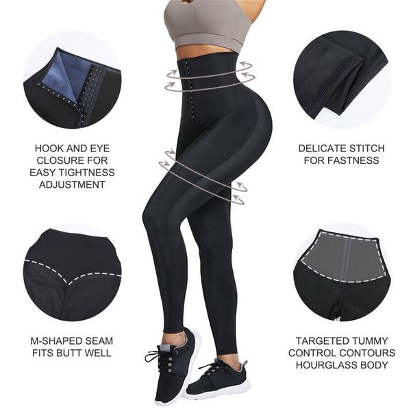 women's leggings women thermo body shaper slimming pant high waist fitness sport fajas workout sweat abdomen legging push up, Black
women's leggings women thermo body shaper slimming pant high waist fitness sport fajas workout sweat abdomen legging push up, Black