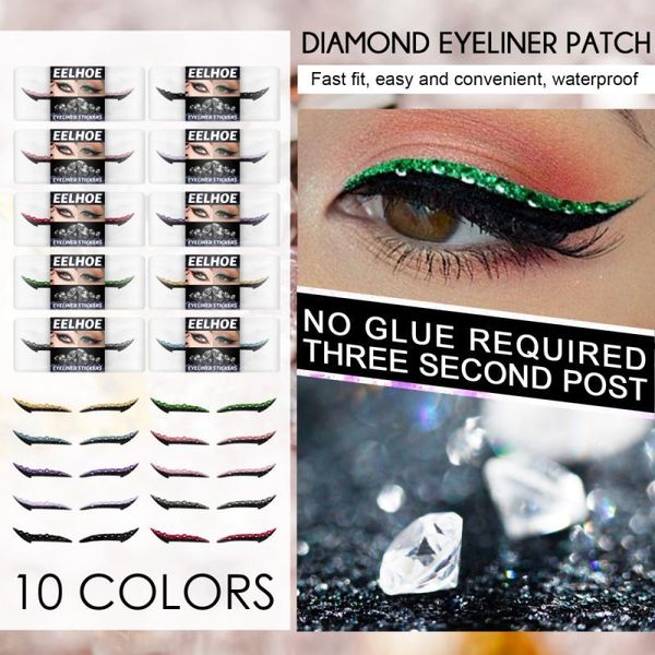 eyeliner 1 pair waterproof stickers eye makeup reusable glitter self-adhesive cosmetic shaping tool
eyeliner 1 pair waterproof stickers eye makeup reusable glitter self-adhesive cosmetic shaping tool