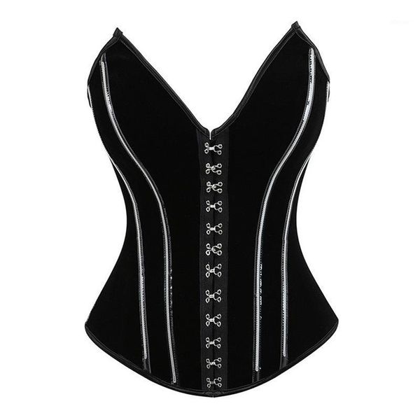 bustiers & corsets black velvet vintage corset female overbust 12 spiral steel boned v-neck metal hooked top, Black;white
bustiers & corsets black velvet vintage corset female overbust 12 spiral steel boned v-neck metal hooked top, Black;white