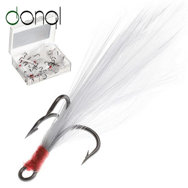 fishing hooks donql 5/10 / 20pcs box high carbon super sharp thorn three hook fish 2#-10# silver with feather treble
fishing hooks donql 5/10 / 20pcs box high carbon super sharp thorn three hook fish 2#-10# silver with feather treble