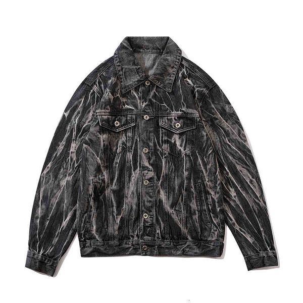 men's jackets harajuku retro streetwear wash denim tie dye high street jeans coat oversize hip hop loose bomber, Black;brown
men's jackets harajuku retro streetwear wash denim tie dye high street jeans coat oversize hip hop loose bomber, Black;brown