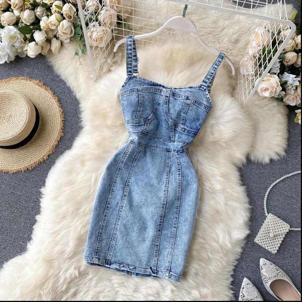denim jeans backless straps vestidos women dress sleeveless slim chic jean mini dresses drop, Black;gray
denim jeans backless straps vestidos women dress sleeveless slim chic jean mini dresses drop, Black;gray