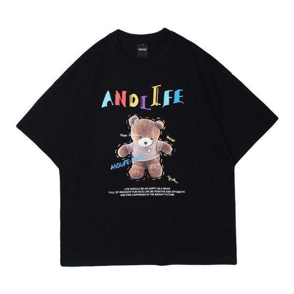 hip-hop t shirt men harajuku streetwear funny bear letter print casual short sleeve black cotton t-shirt 2021 men's t-shirts, White;black
hip-hop t shirt men harajuku streetwear funny bear letter print casual short sleeve black cotton t-shirt 2021 men's t-shirts, White;black
