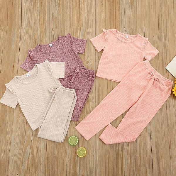 summer toddler kids baby girl solid color short sleeve cotton t-shirt long pant trouser 2pcs homewear children set clothing sets, White
summer toddler kids baby girl solid color short sleeve cotton t-shirt long pant trouser 2pcs homewear children set clothing sets, White