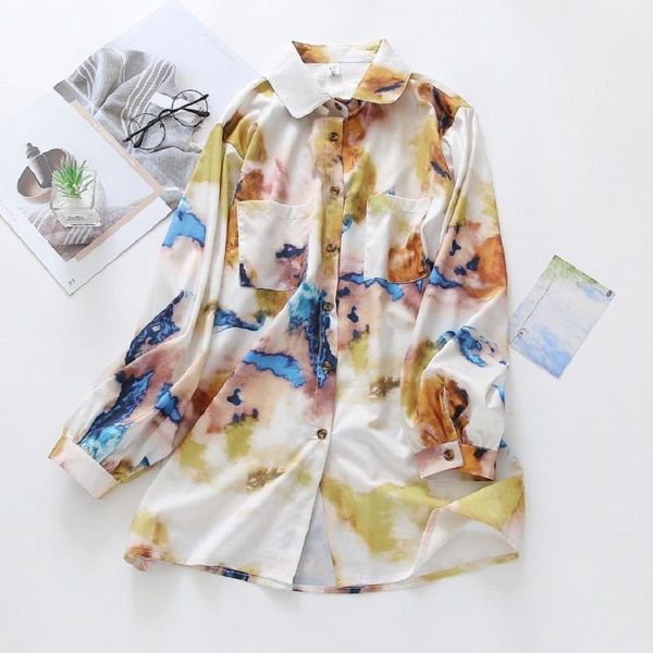 womens and blouses 2021 fashion women buttons shirt blouse long sleeve female casual print loose blusas cardigan women's & shirts, White
womens and blouses 2021 fashion women buttons shirt blouse long sleeve female casual print loose blusas cardigan women's & shirts, White