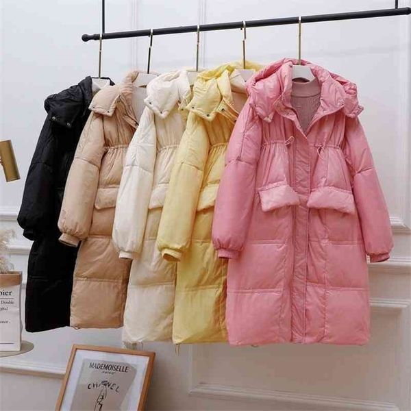 winter women thickness warm long down parkas stand collar 90% white duck coat vintage hooded detachable outwears 210517, Black
winter women thickness warm long down parkas stand collar 90% white duck coat vintage hooded detachable outwears 210517, Black